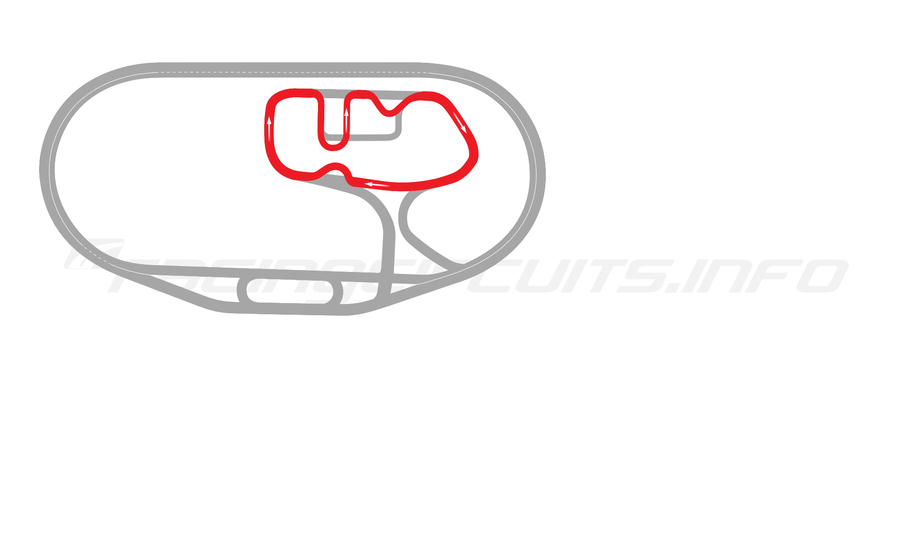 Map of Charlotte Motor Speedway, Infield Road Course 2004-11